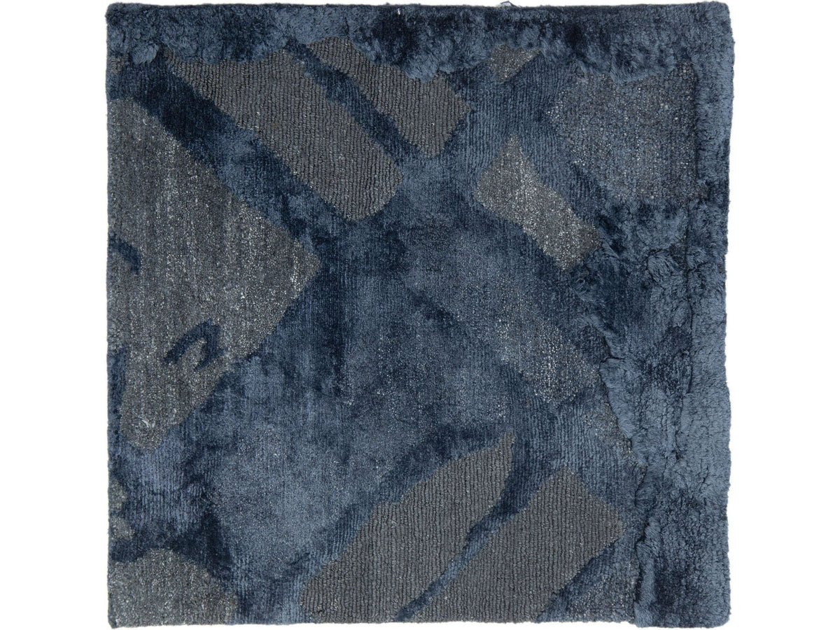 Modern Aloe and Silk Custom Rug