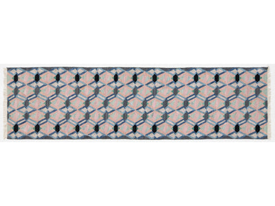 Modern Kilim Wool Runner Rug 3 X 12