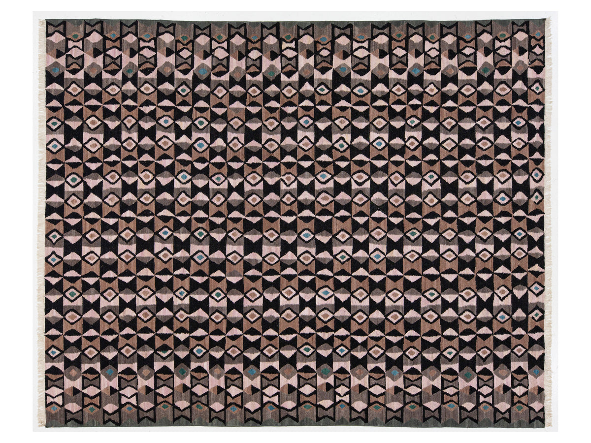 Modern Kilim Wool Rug 10 X 12