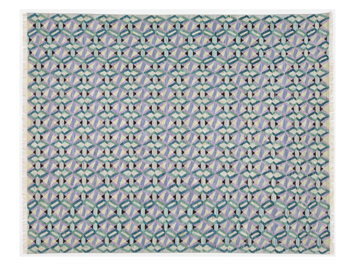 Modern Kilim Wool Rug 10 X 12