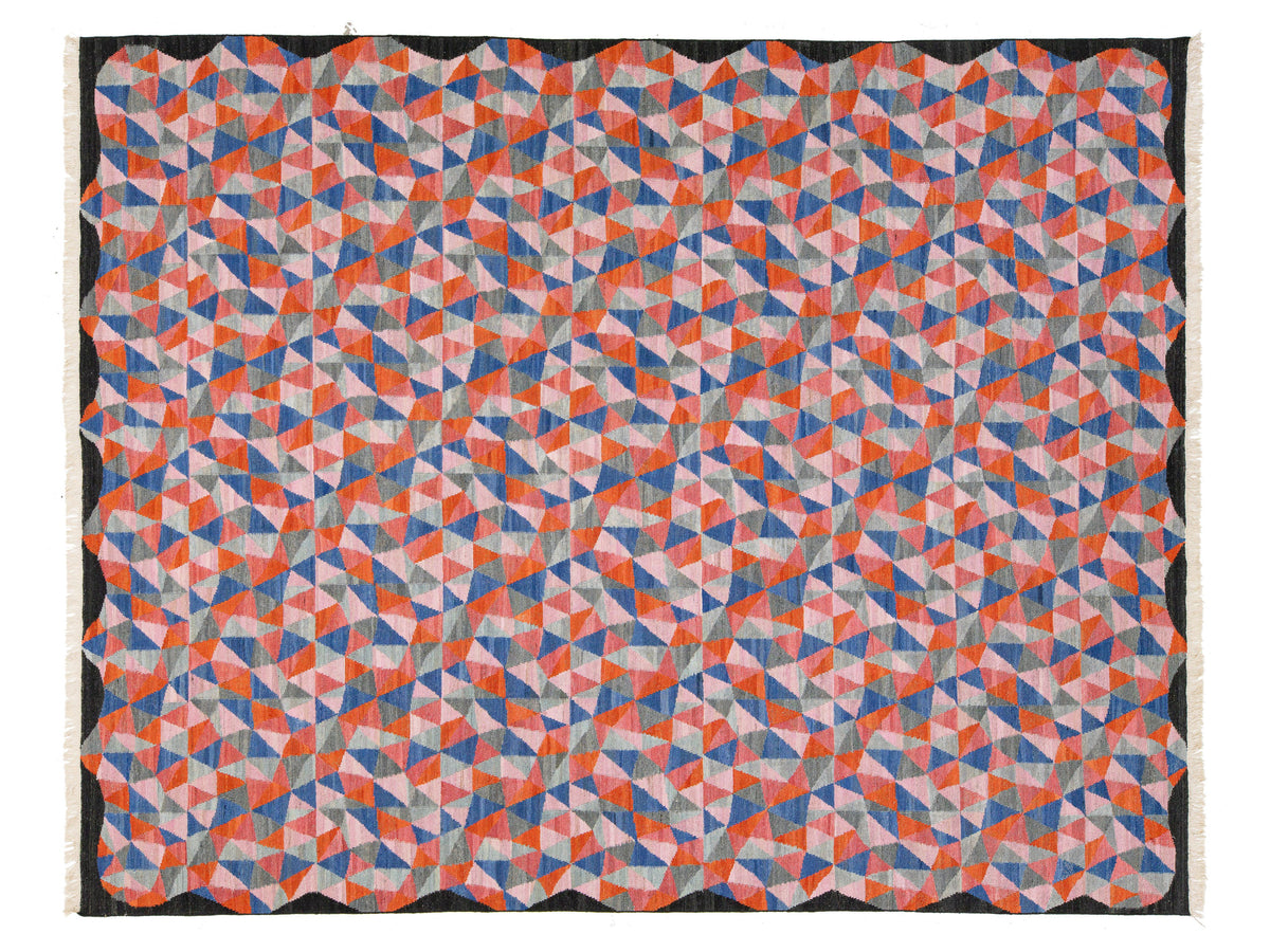 Modern Kilim Wool Rug 10 X 12