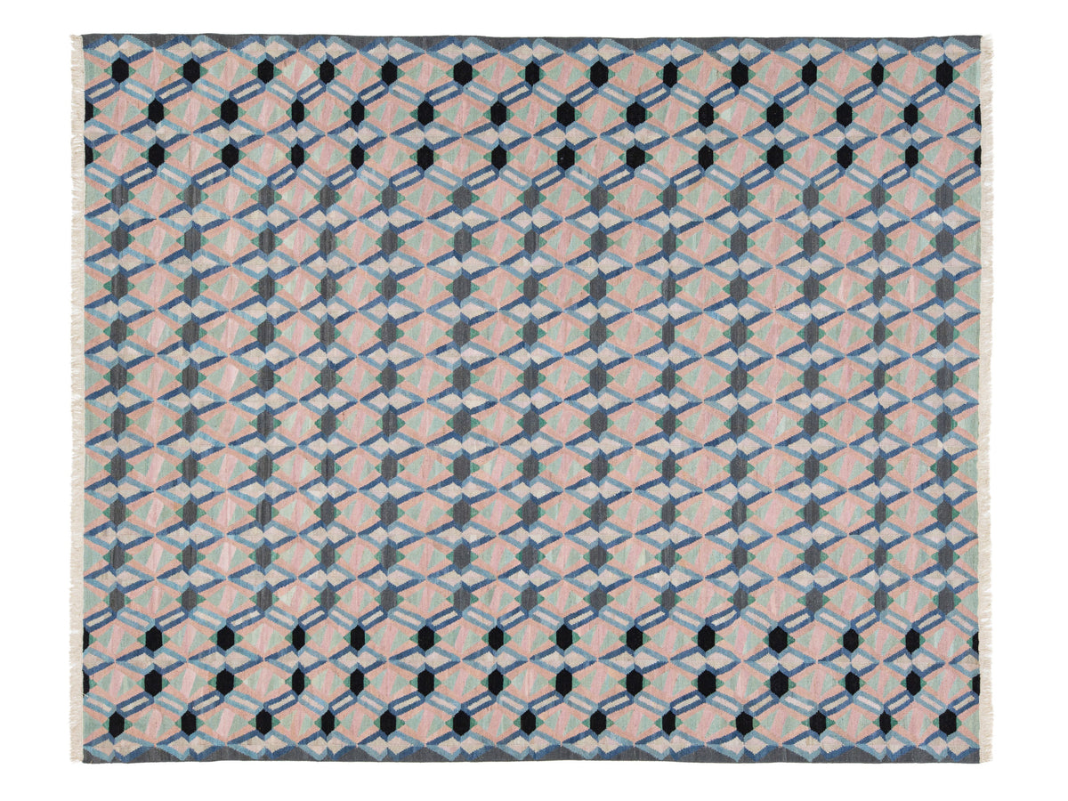 Modern Kilim Wool Rug 10 X 12