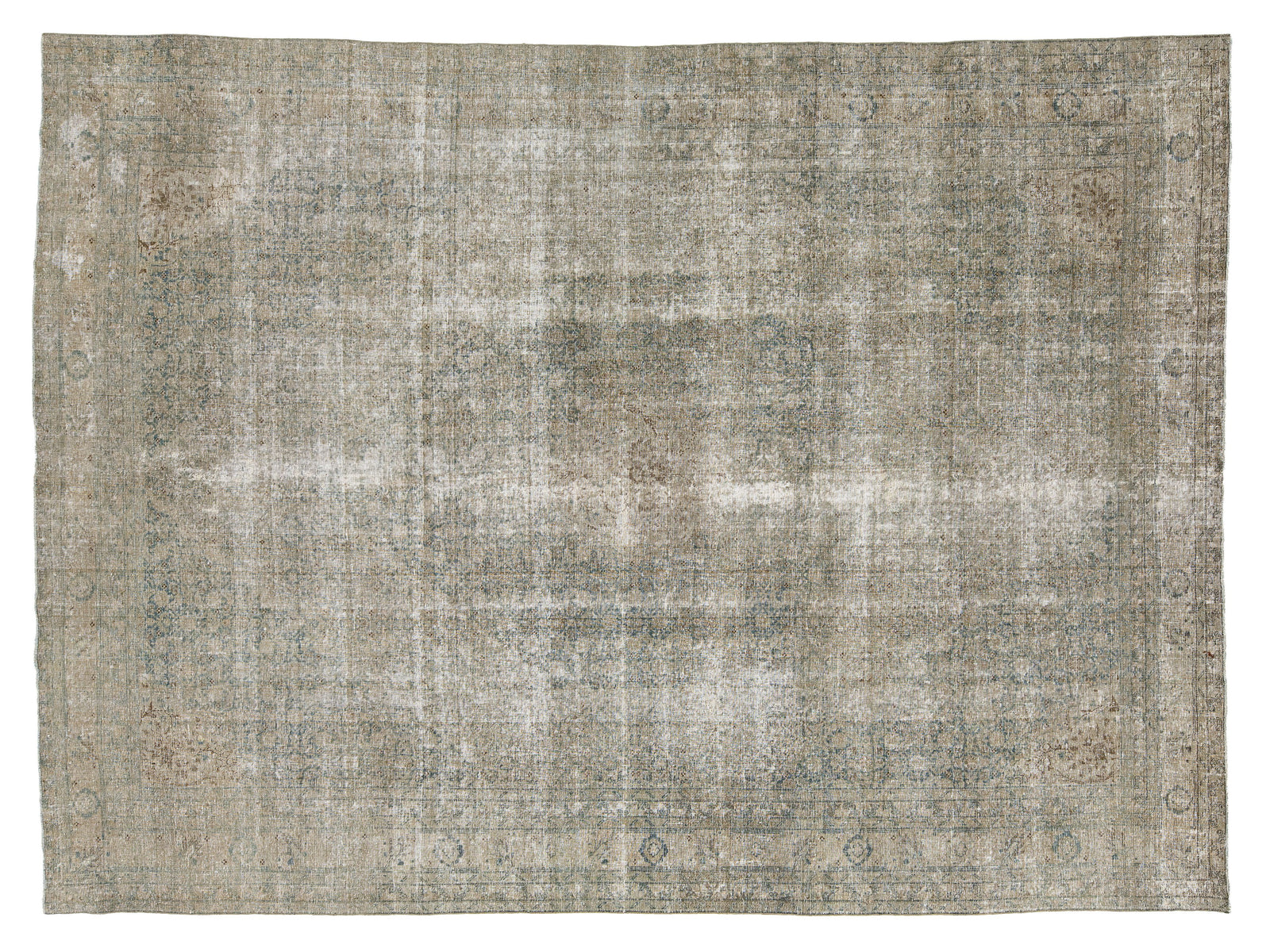Antique Mahal Wool Rug 9 X 12