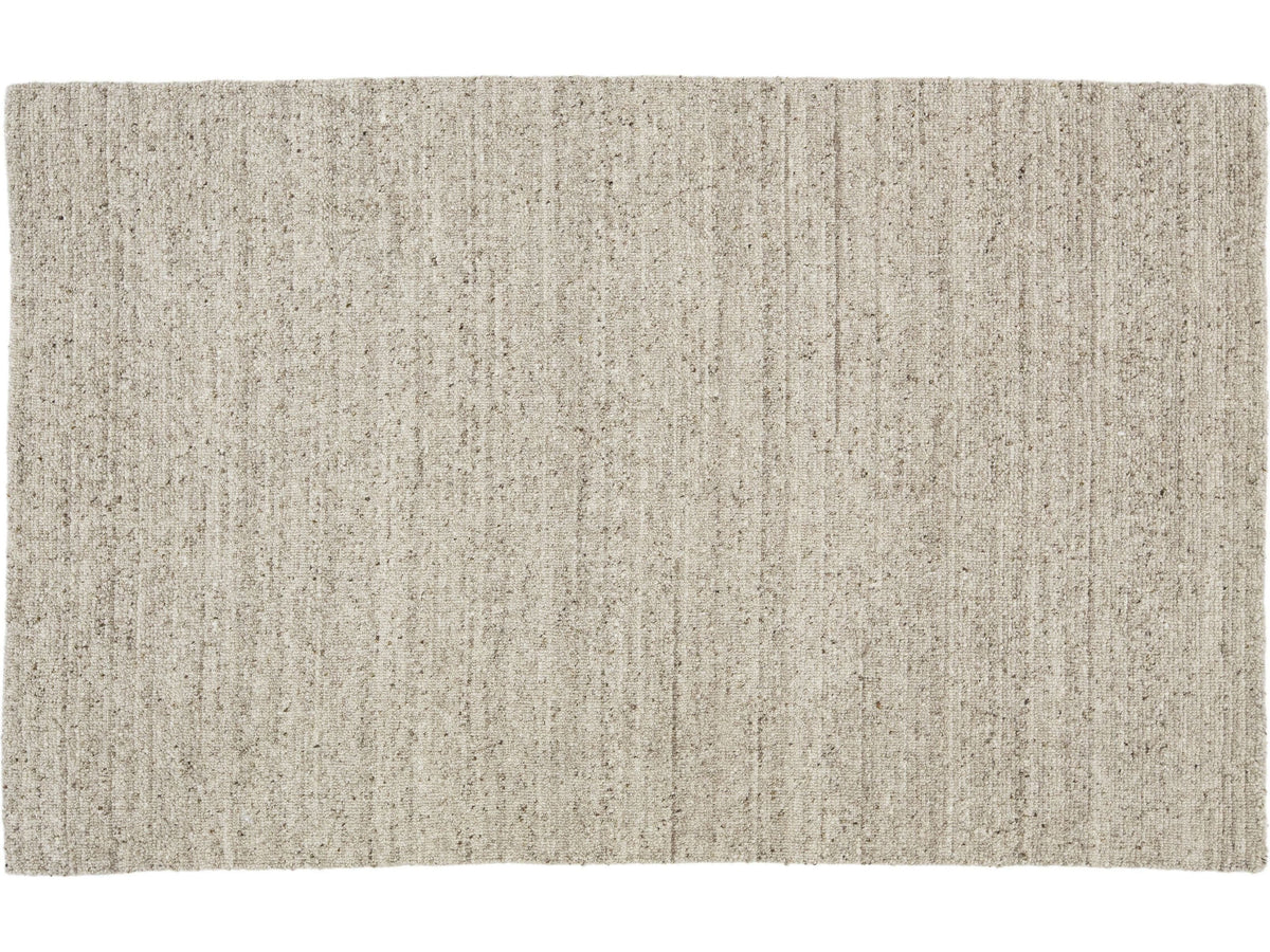 Modern Felted Wool Rug 5 X 8