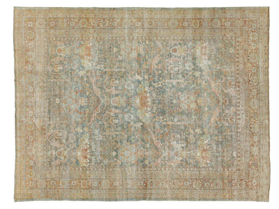 Antique Mahal Wool Rug 10 X 13