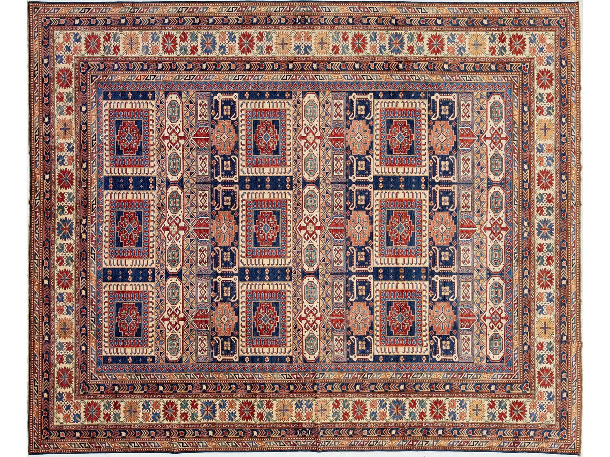 Modern Kazak Wool Rug 12 X 15
