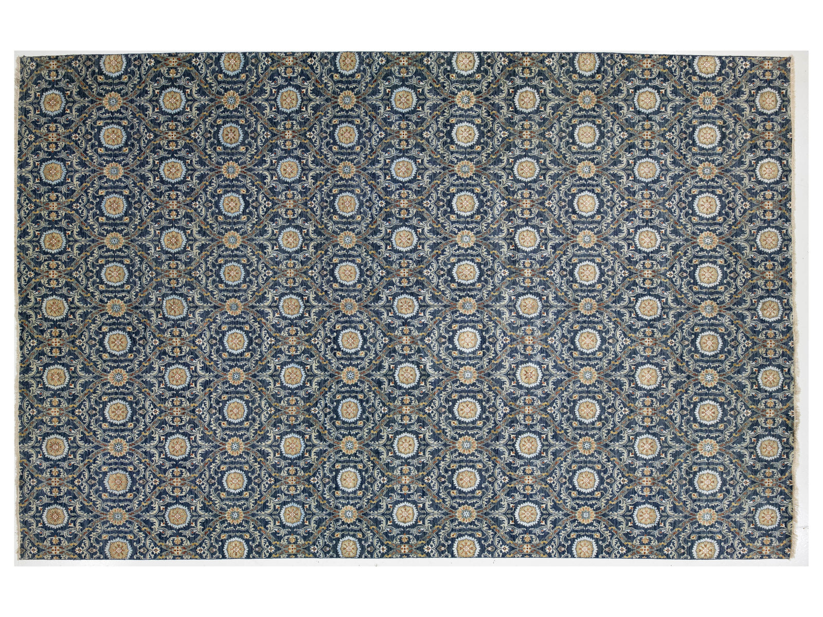 Modern Ikat Wool Rug 13 X 20