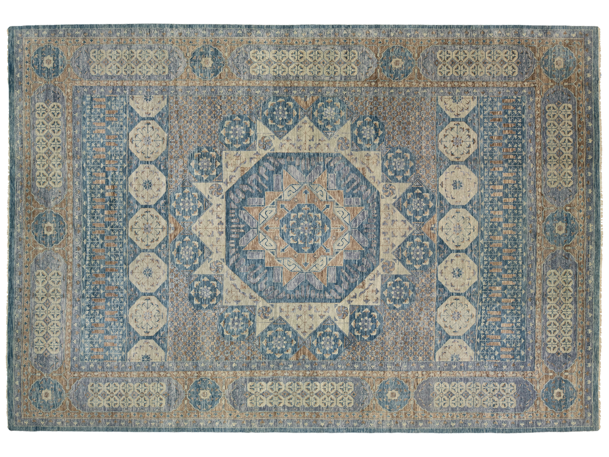 Modern Mamluk Wool Rug 17 x 24