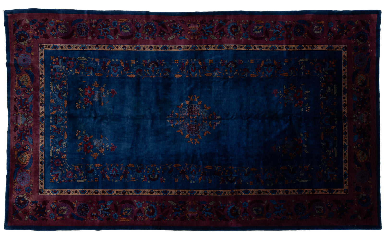 Antique Art Deco Chinese Rug 10 X 17