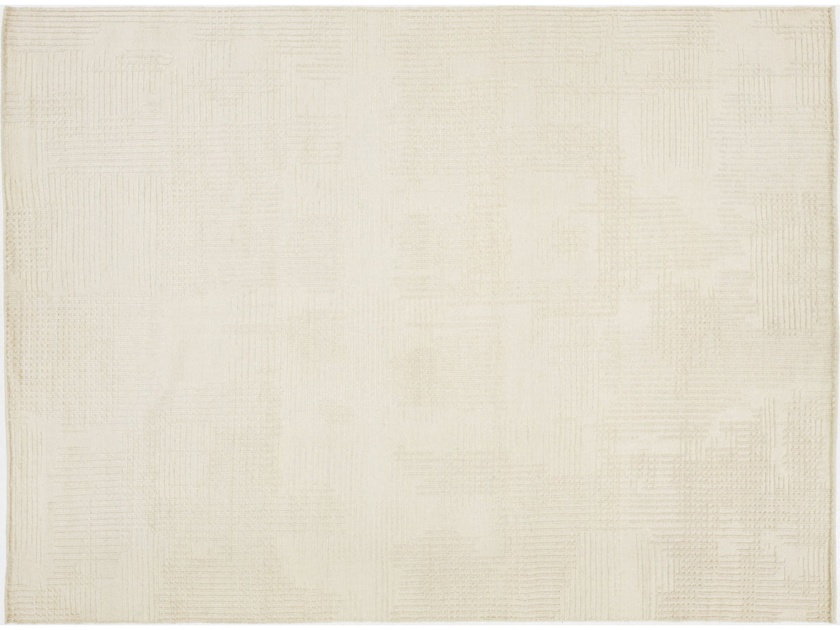 Modern Moroccan Wool Rug 9 X 12