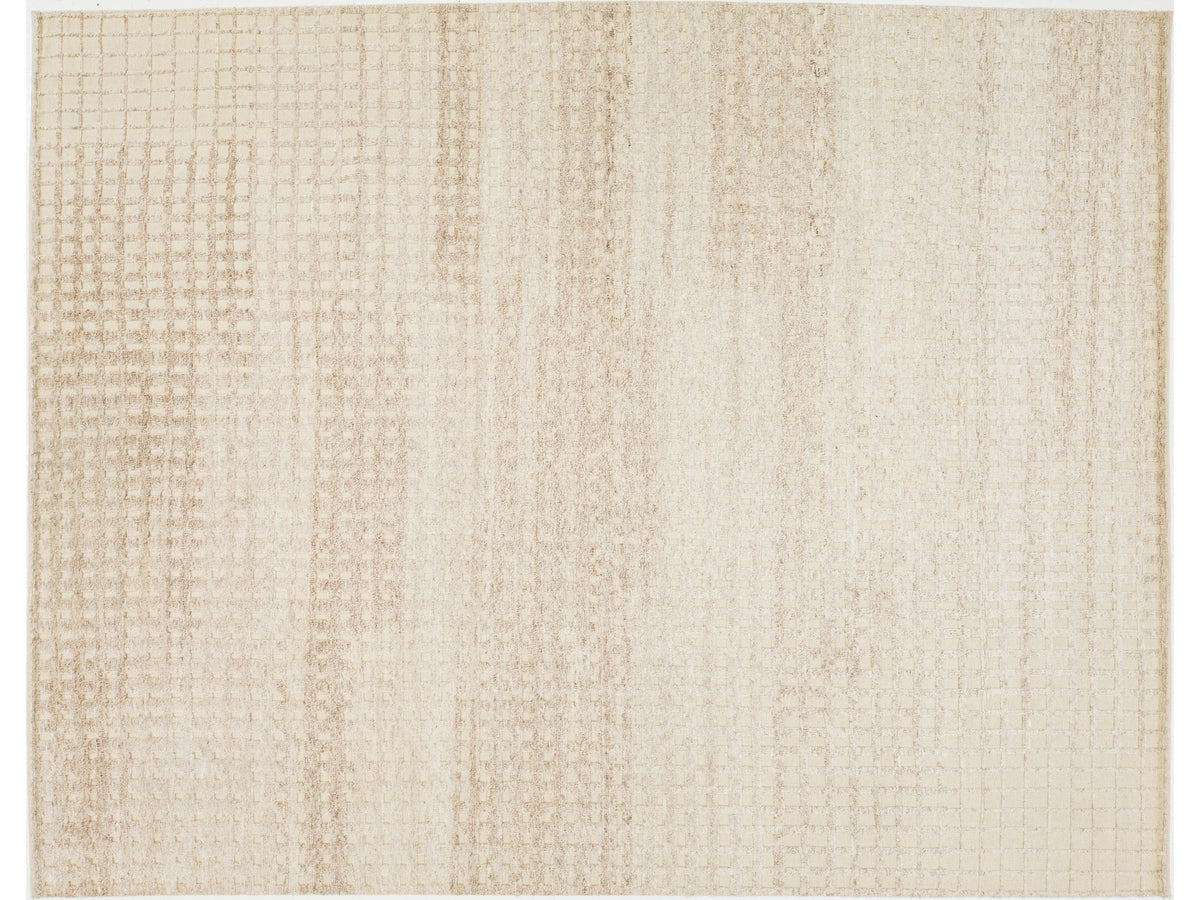 Modern Moroccan Wool Rug 9 X 12