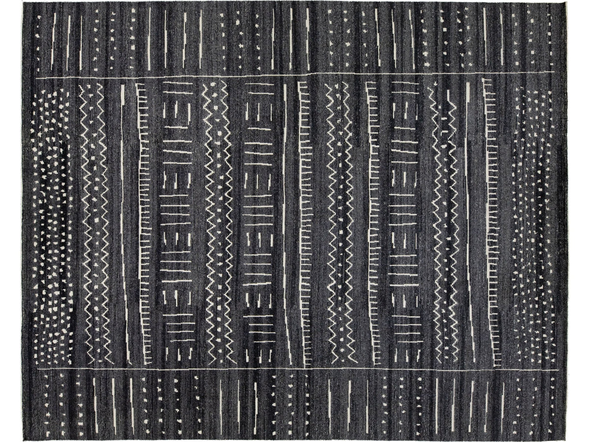 Modern Moroccan Wool Rug 12 X 15