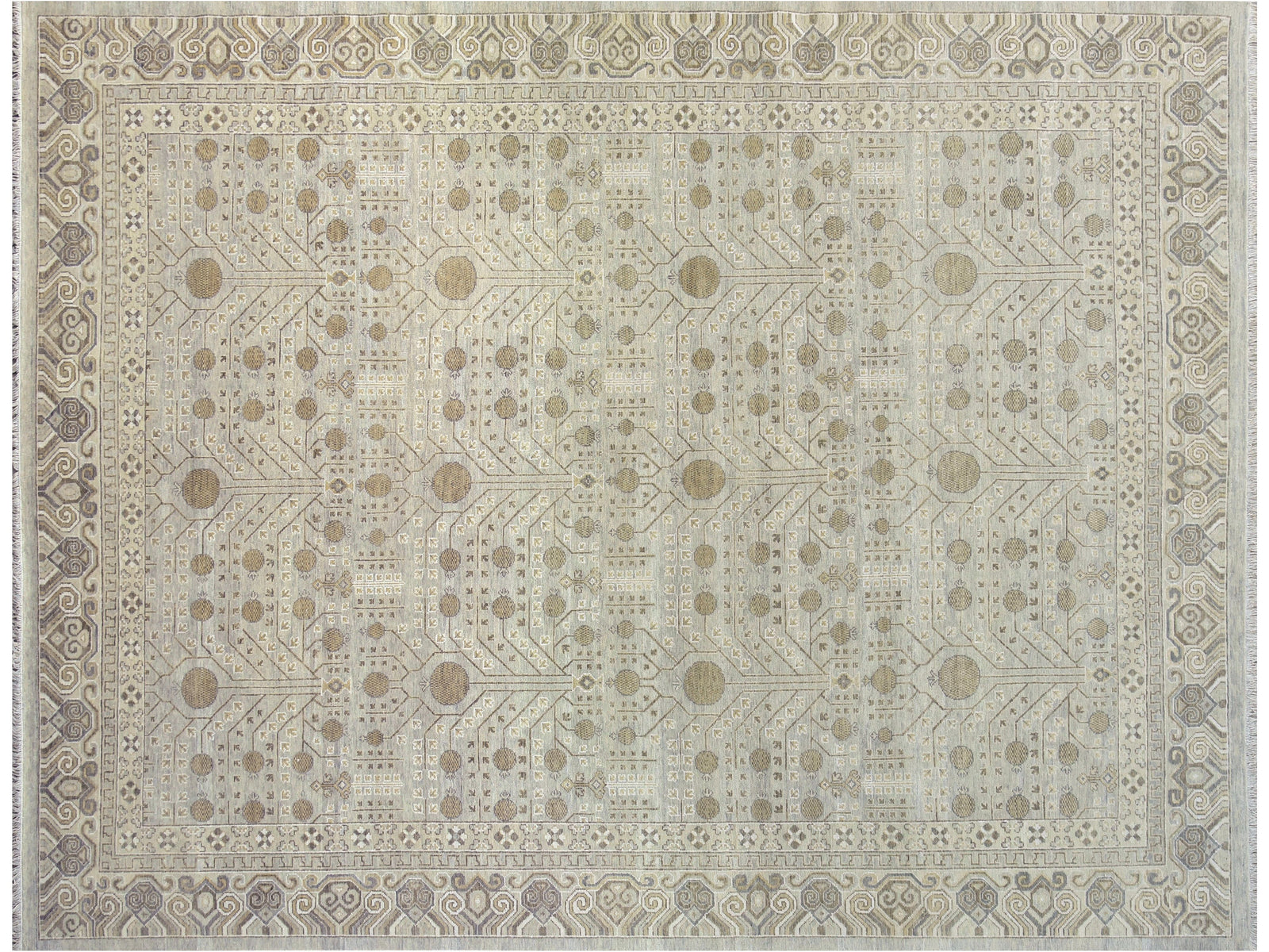 Modern Khotan Wool Rug 8 X 10 -Made to order-