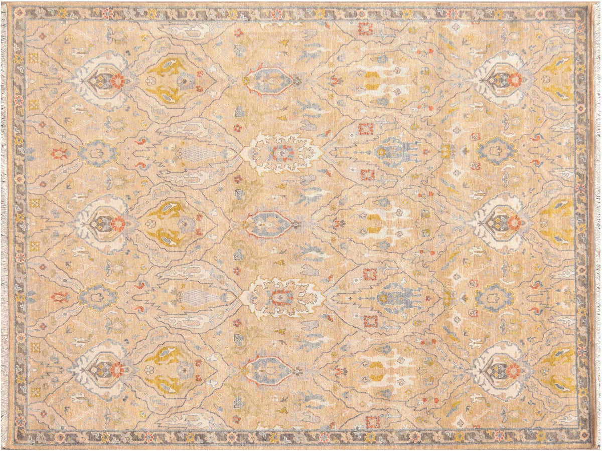 Modern Oushak Wool Rug 8 X 10 -Made to order-