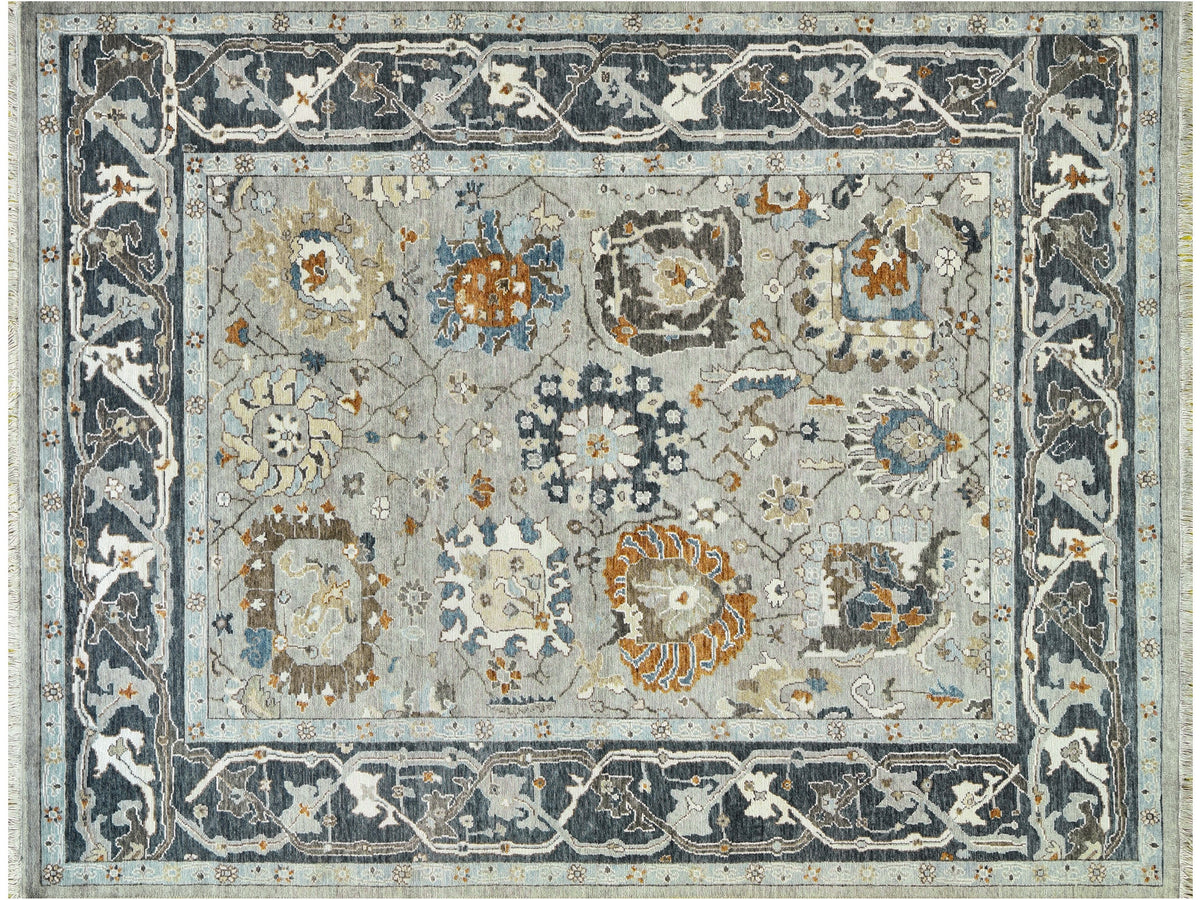 Modern Oushak Wool Rug 8 X 10 -Made to order-
