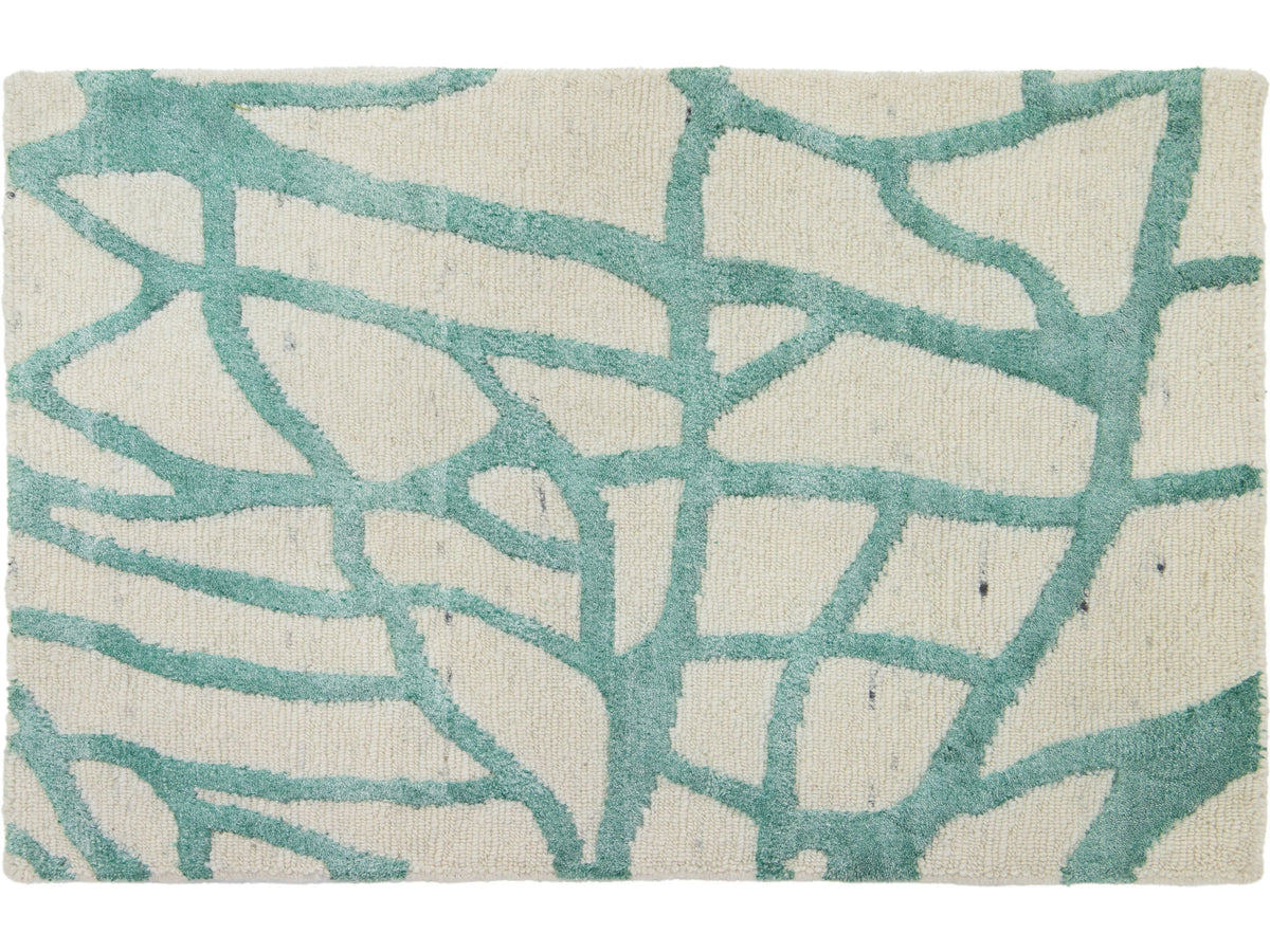 Modern Wool and Viscose Custom Rug