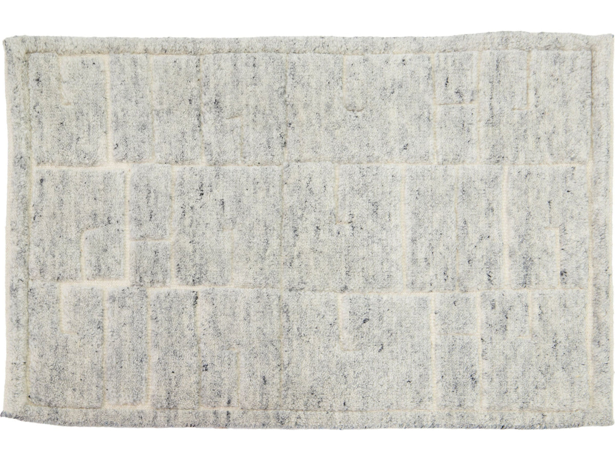 Modern Moroccan Wool Custom Rug