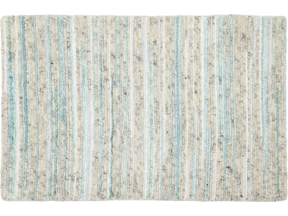 Modern Wool and Viscose Custom Rug
