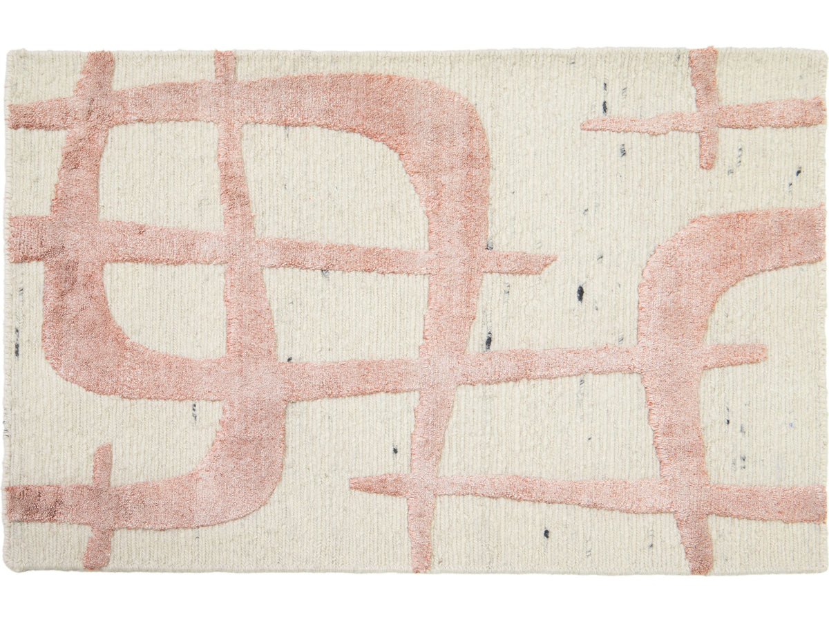 Modern Wool and Viscose Custom Rug
