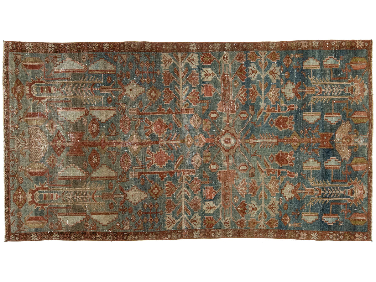 Antique Malayer Wool Rug 4 X 7