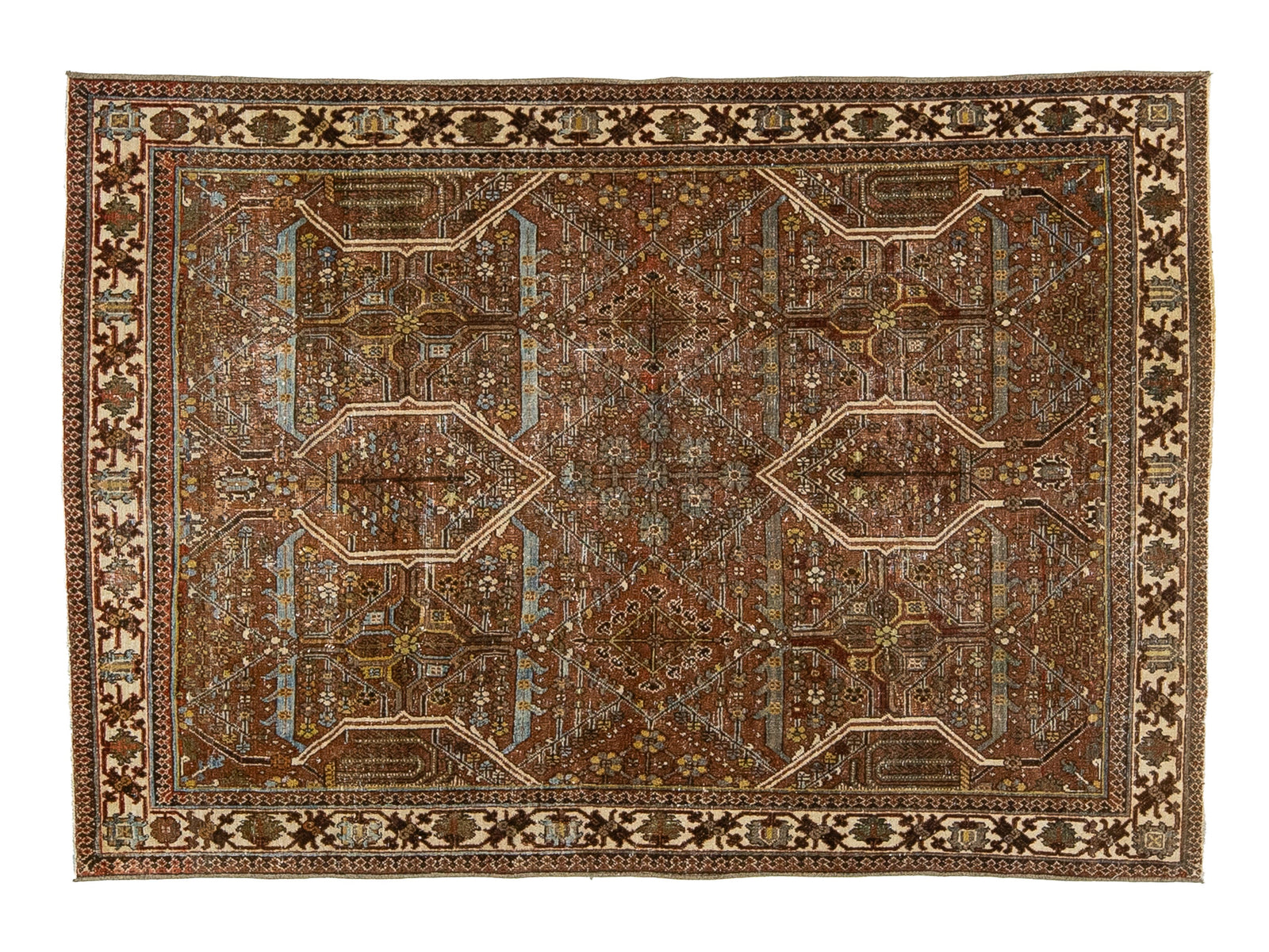 Antique Malayer Wool Rug 3 X 5