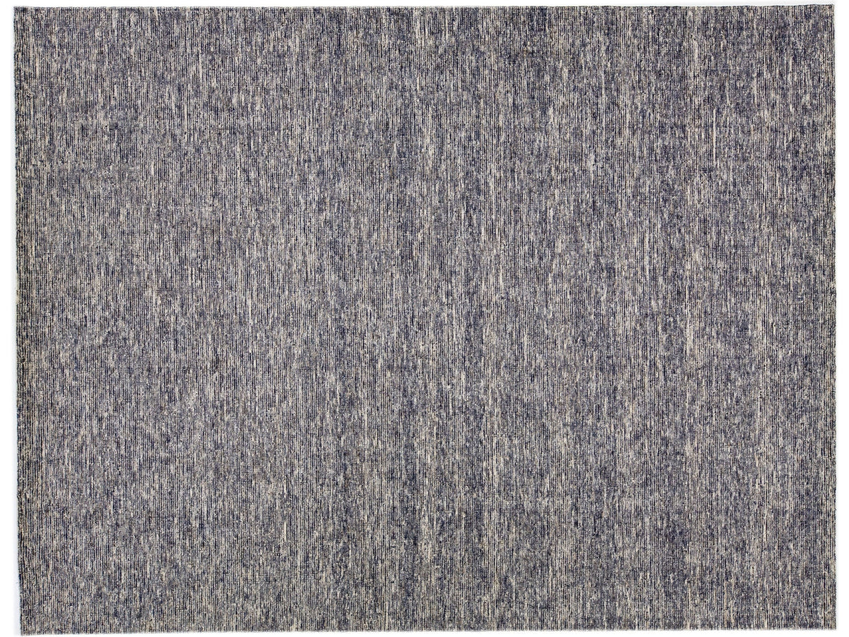Modern Groove Collection Wool Rug  9 X 12