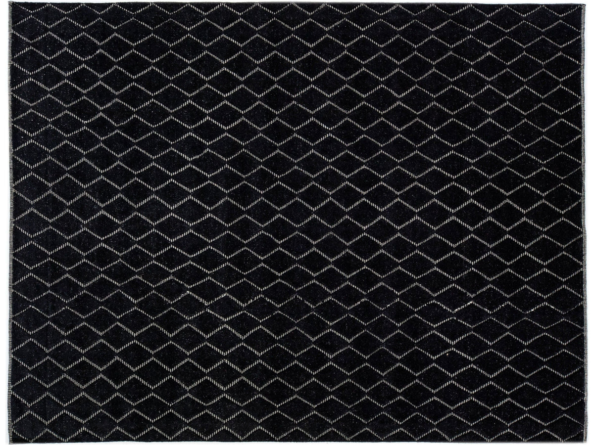 Modern Moroccan Style Wool Rug 9 x 12