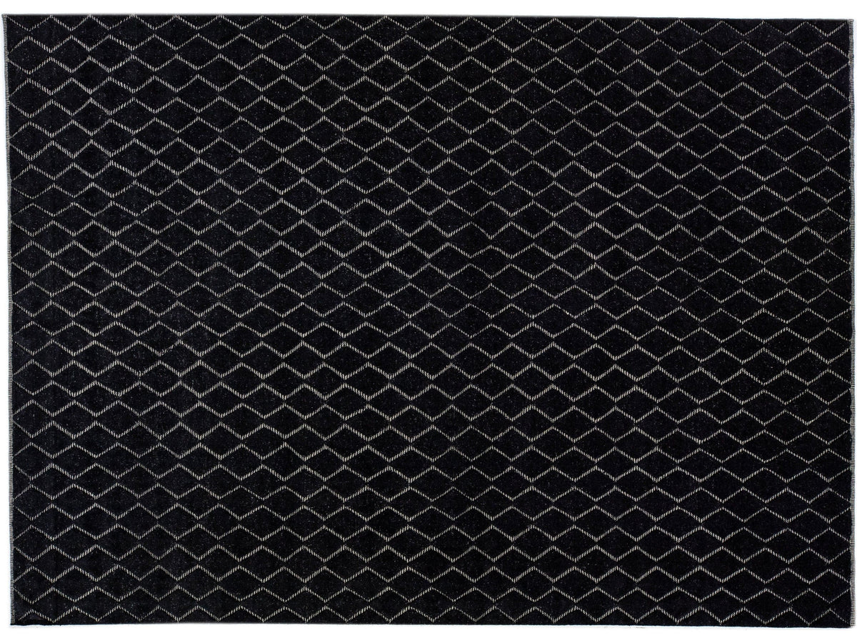Modern Moroccan Style Wool Rug 10 x 14