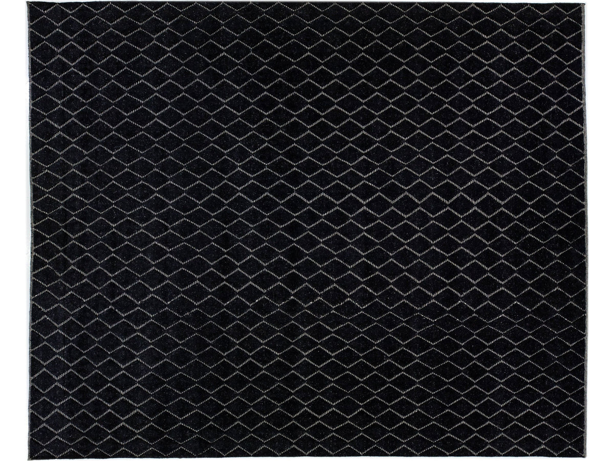Modern Moroccan Style Wool Rug 12 x 15