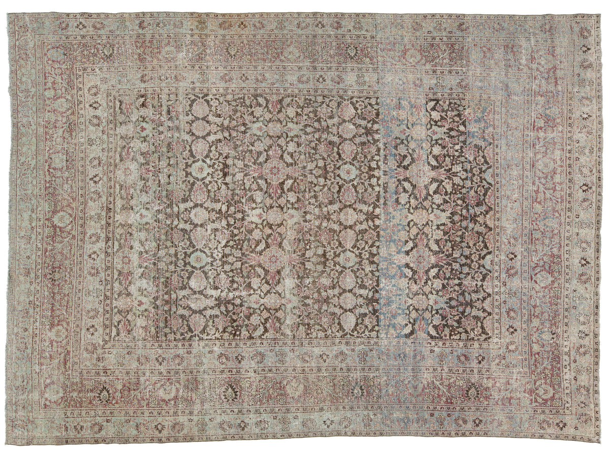 Antique Dorokhsh Wool Rug 8 X 13