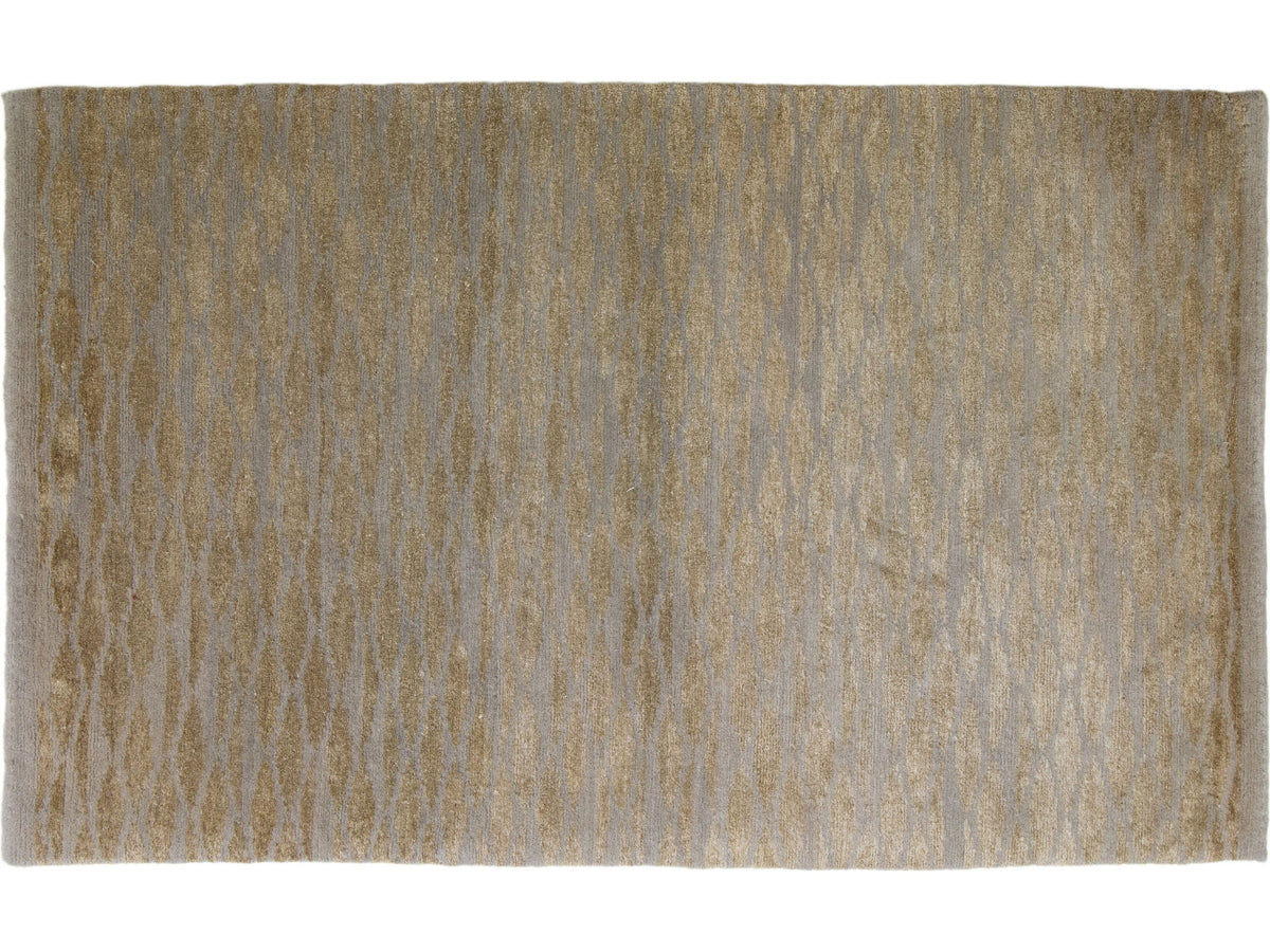 Contemporary Wool and Silk Custom Rug
