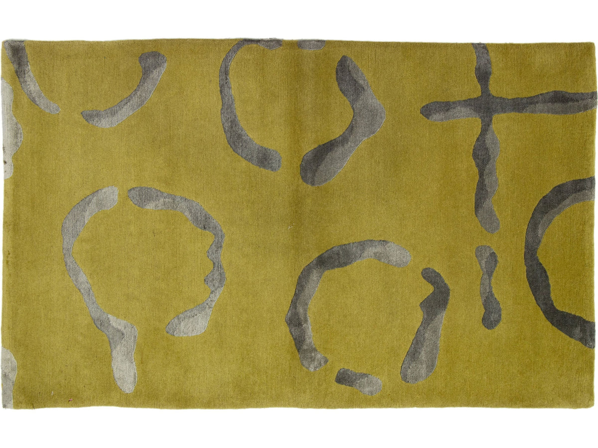 Contemporary Wool and Silk Custom Rug