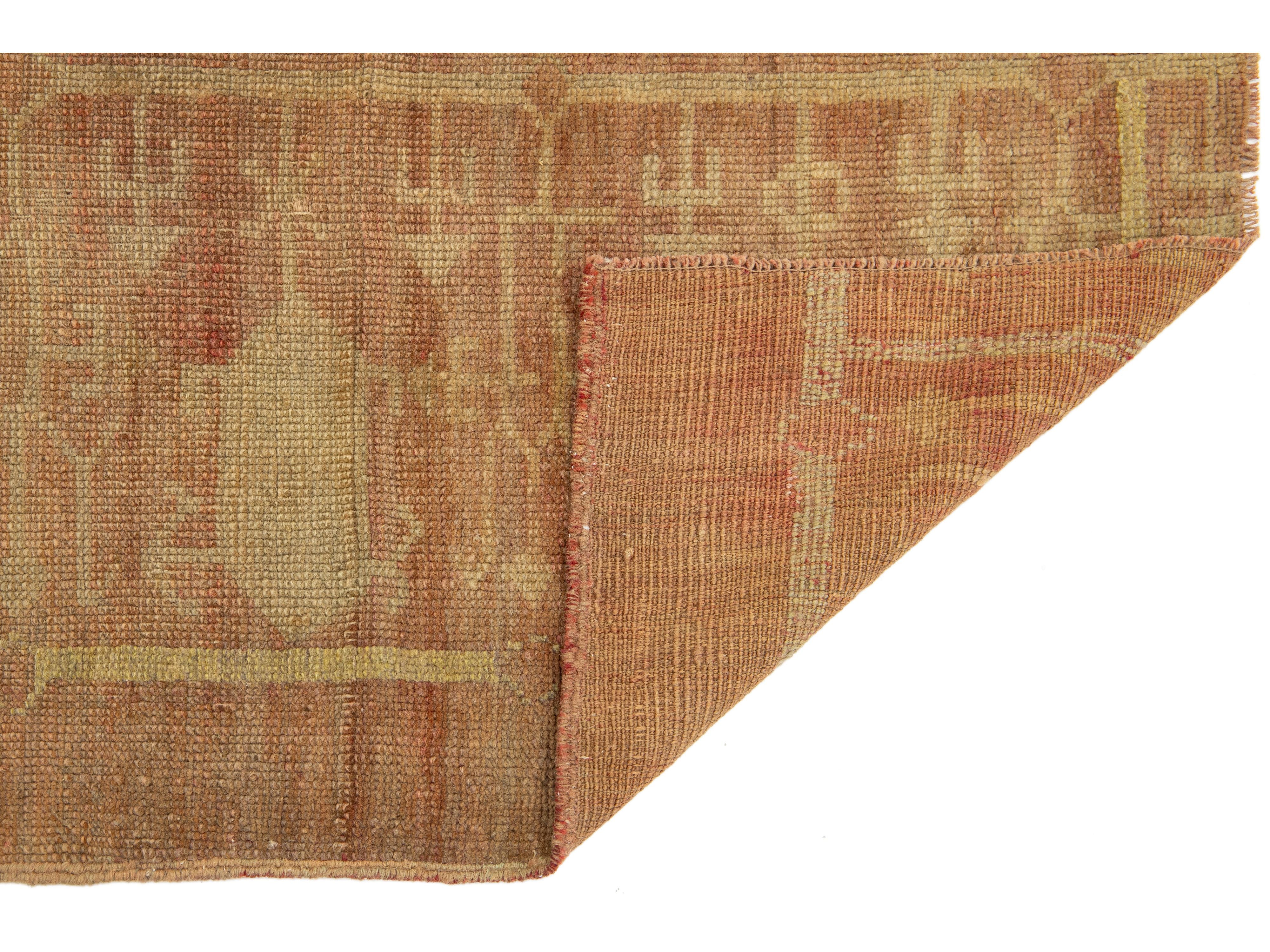Vintage Turkish Anatolian Wool Runner Rug 2 X 8