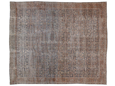Antique Mahal Wool Rug 14 X 16