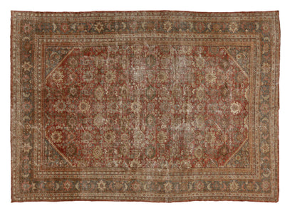 Antique Mahal Wool Rug 10 X 14