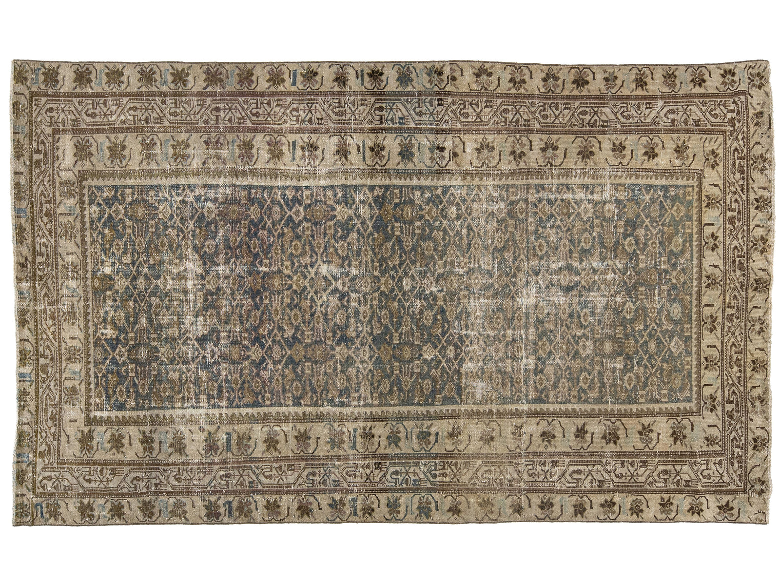 Antique Malayer Wool Rug 5 X 9