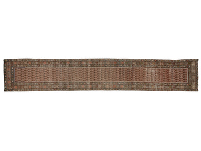 Antique Malayer Wool Runner 3 X 14
