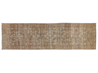 Antique Malayer Wool Runner 3 X 12