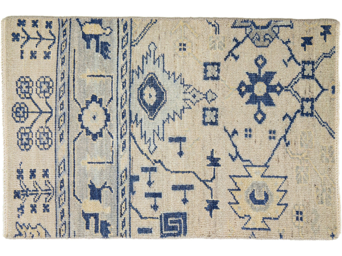 Modern Oushak Wool Custom Rug