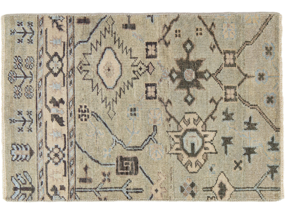 Modern Oushak Wool Custom Rug