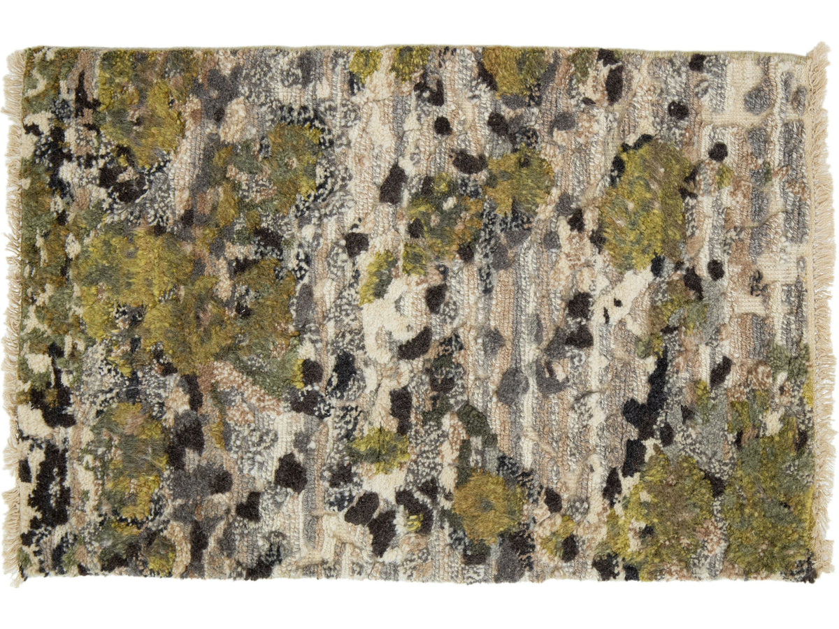 Modern Foilage Wool Custom Rug