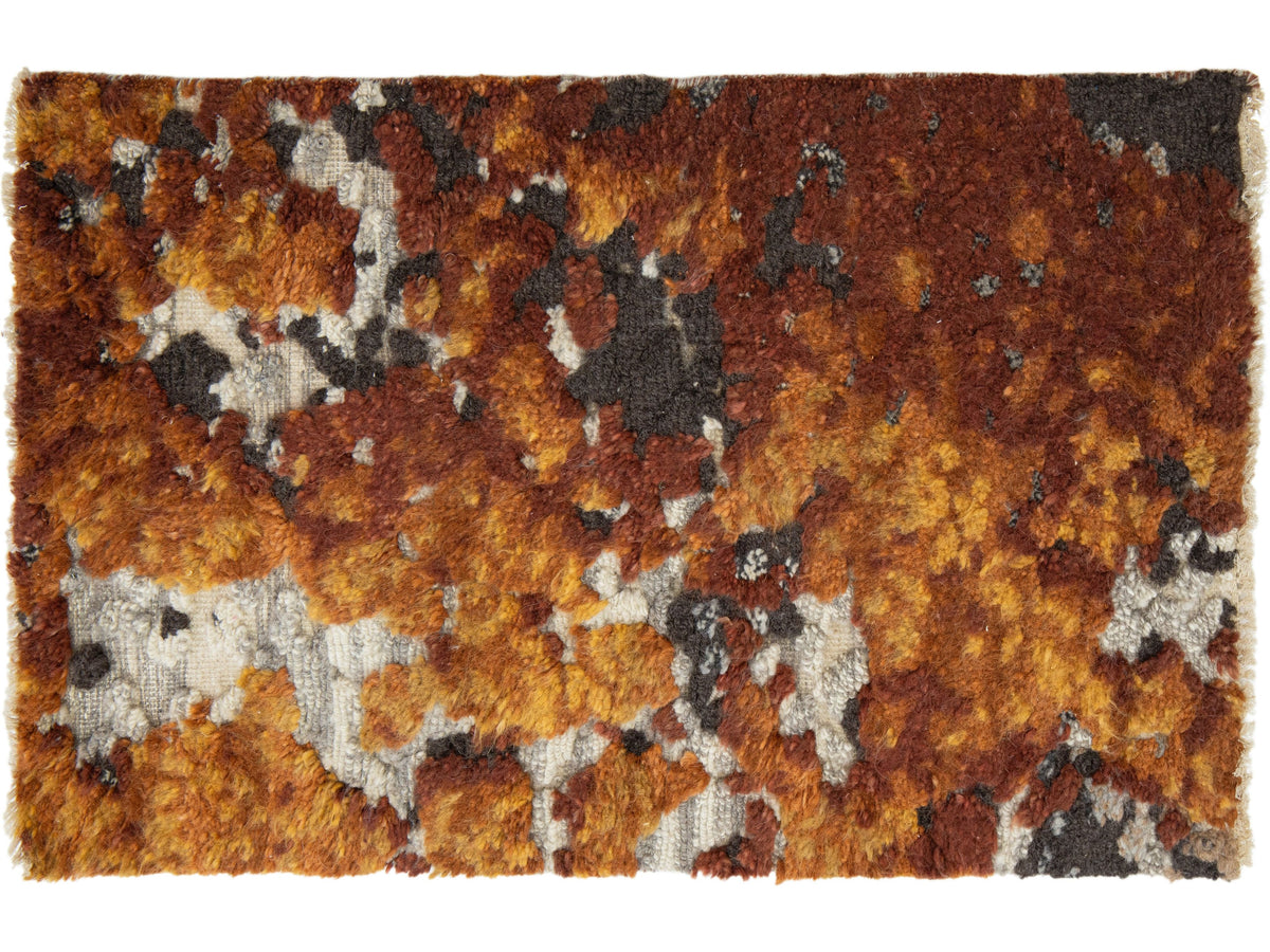 Modern Foilage Wool Custom Rug
