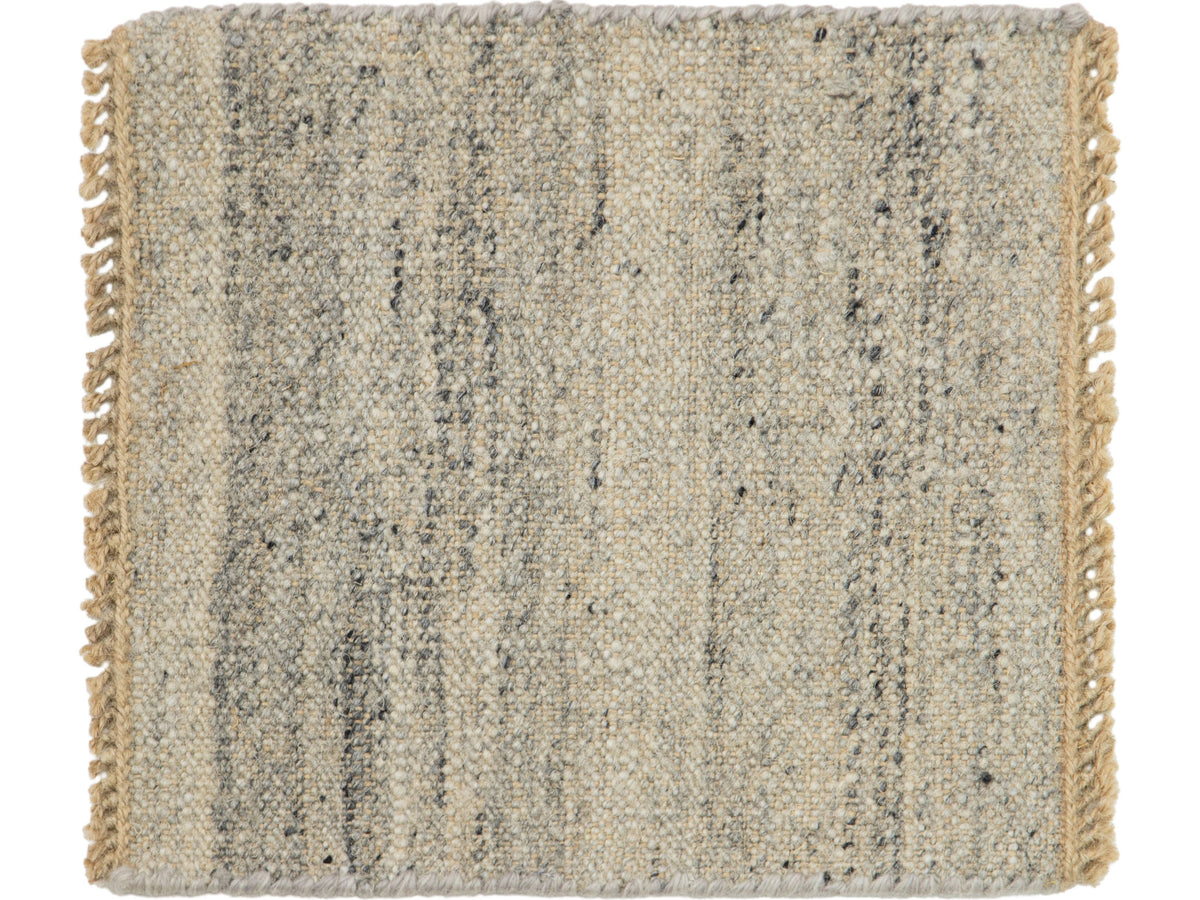 Modern Flatweave Wool and Jute Custom Rug