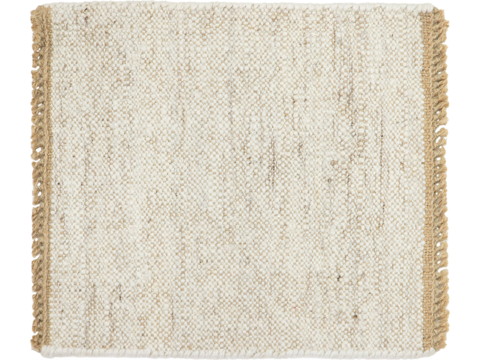 Modern Flatweave Wool and Jute Custom Rug