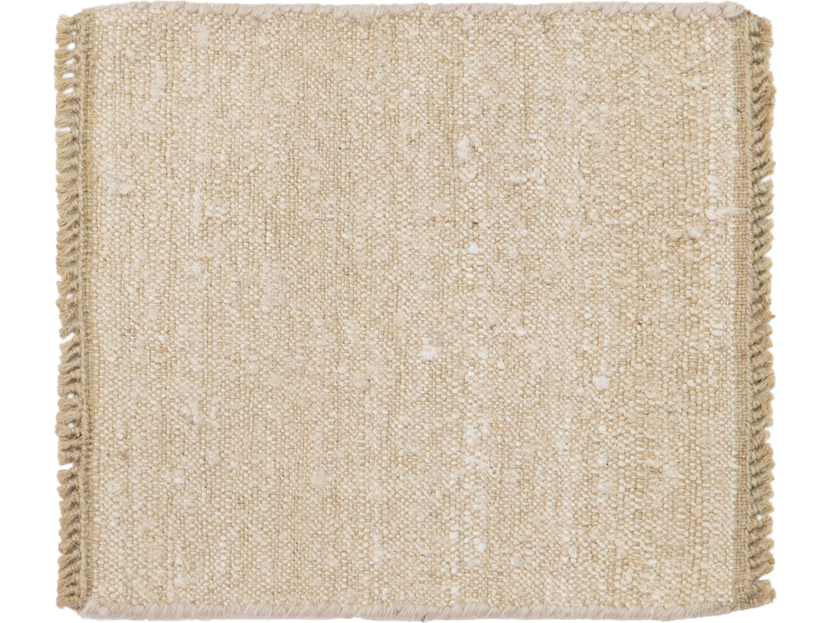 Modern Flatweave Linen and Silk Custom Rug