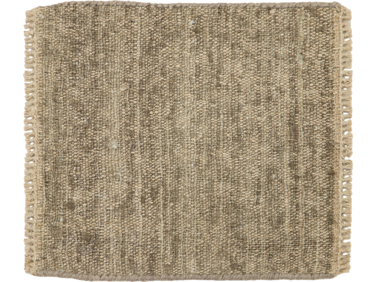 Modern Flatweave Linen and Silk Custom Rug