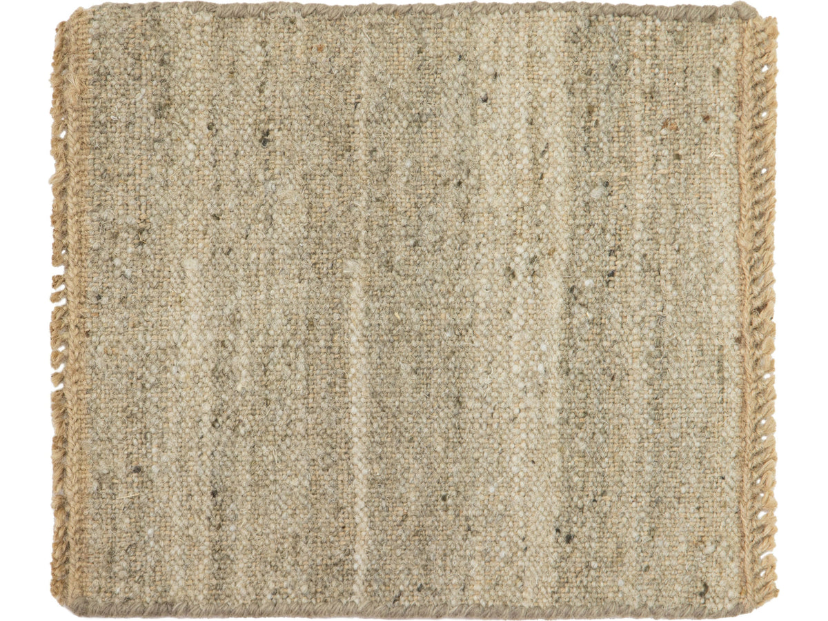 Modern Flatweave Wool and Jute Custom Rug