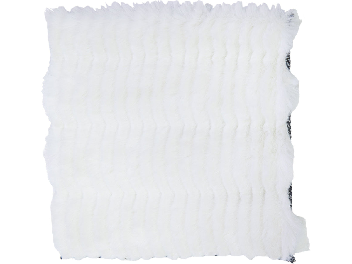 Modern Patchwork Faux Fur Custom Rug