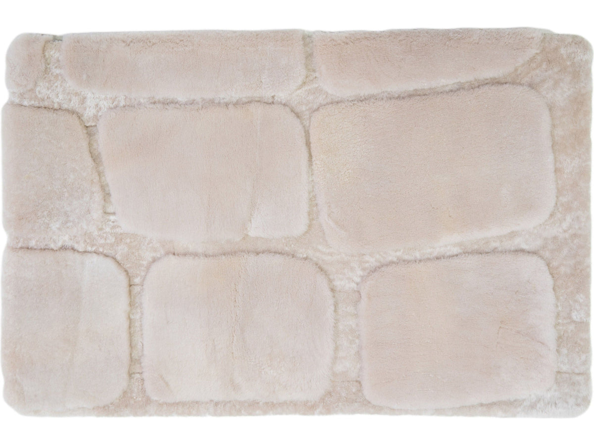 Modern Genuine Sheep Leather Custom Rug