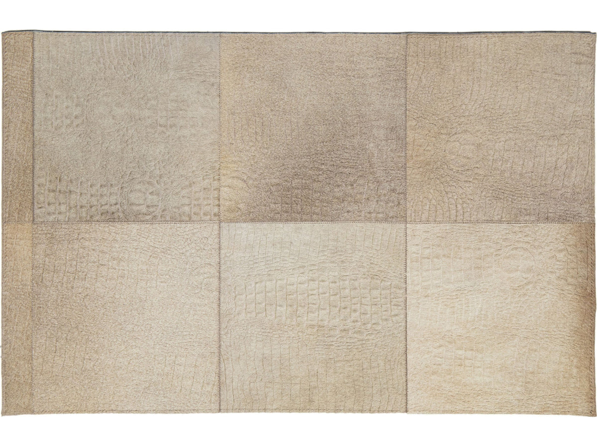 Modern Genuine Cowhide Custom Rug